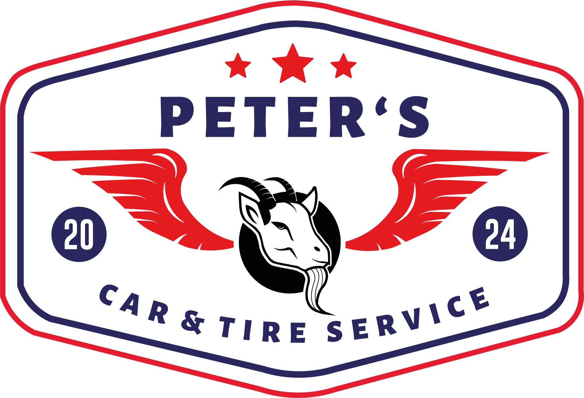 Peter's Car & Tire Service Embleem